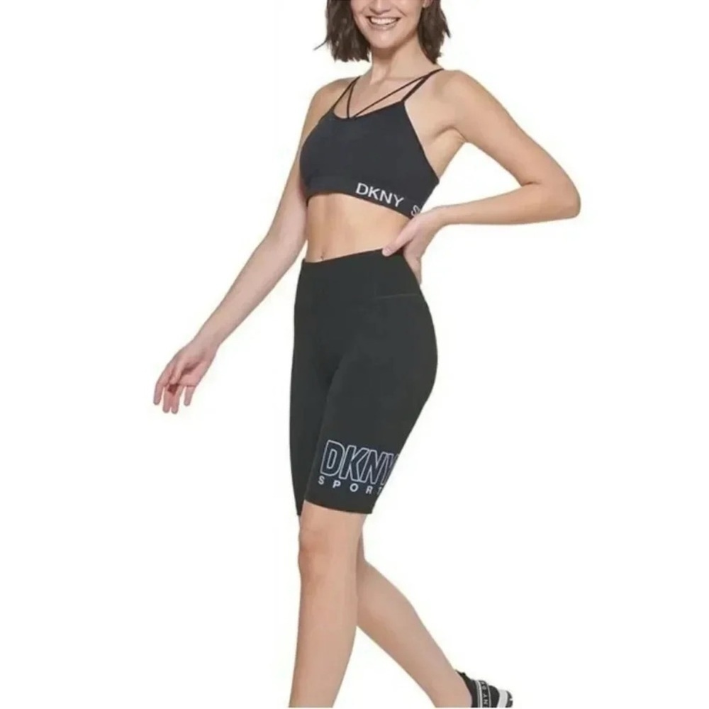 DKNY Women S High Waist Bike Shorts Black Size X -Small BRAND NEW WITH TAGS
